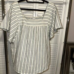Off white and blue striped Sonoma t shirt